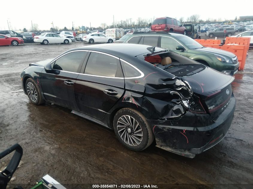 2022 HYUNDAI SONATA HYBRID LIMITED VIN: KMHL54JJXNA040323