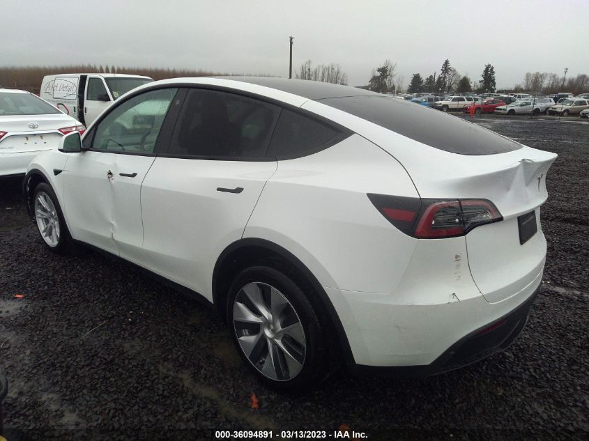 2023 TESLA MODEL Y LONG RANGE VIN: 7SAYGDEE8PF585578