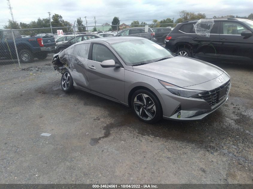 2021 HYUNDAI ELANTRA HYBRID LIMITED VIN: KMHLN4AJ1MU011225