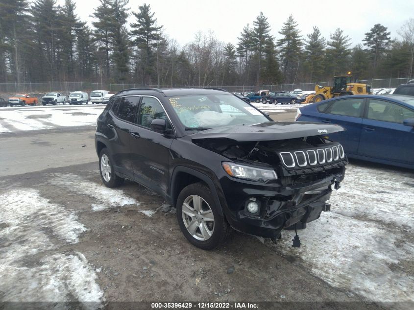 2022 JEEP COMPASS LATITUDE VIN: 3C4NJDBB6NT128987