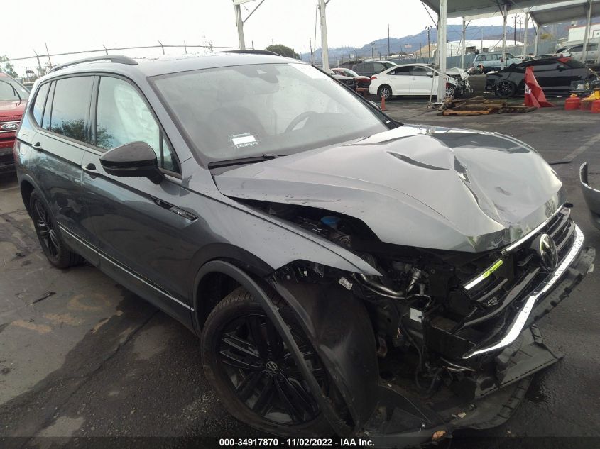 2022 VOLKSWAGEN TIGUAN SE R-LINE BLACK VIN: 3VVCB7AX8NM084683
