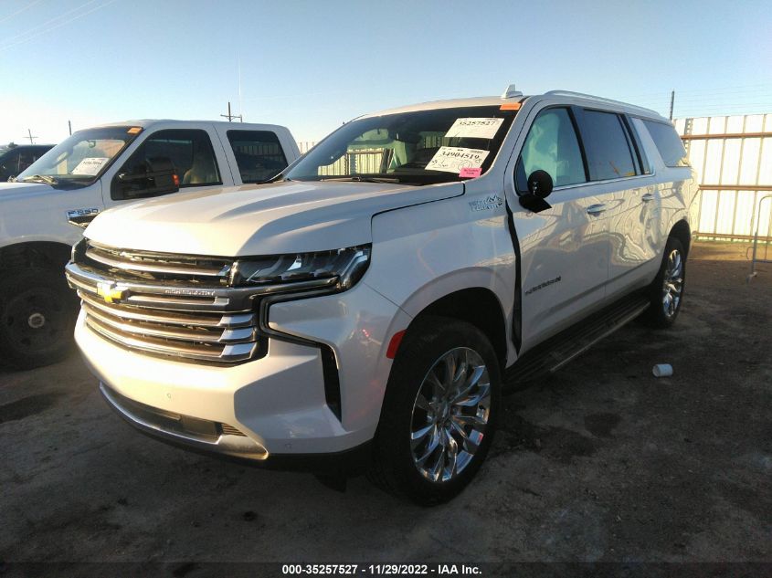 2021 CHEVROLET SUBURBAN HIGH COUNTRY VIN: 1GNSKGKL8MR395556