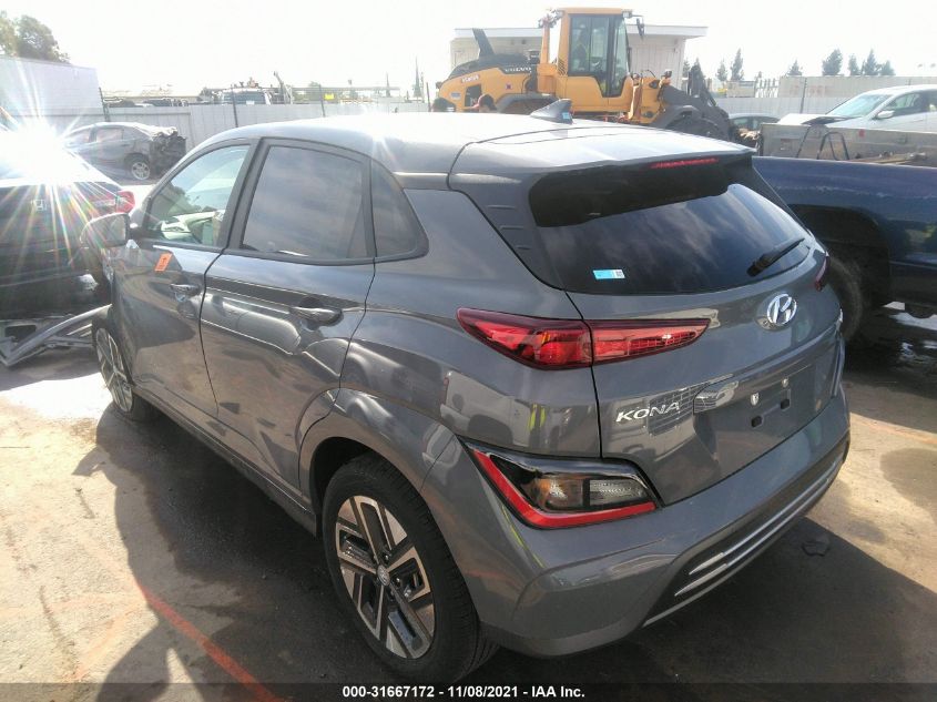 2022 HYUNDAI KONA ELECTRIC SEL VIN: KM8K33AG2NU139832