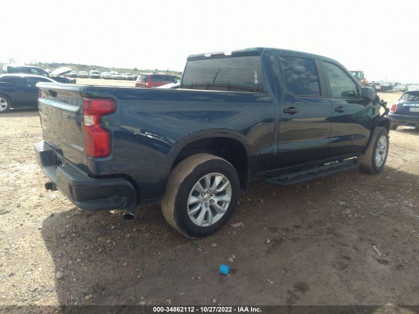2022 CHEVROLET SILVERADO 1500 CUSTOM VIN: 3GCPABEK9NG622522