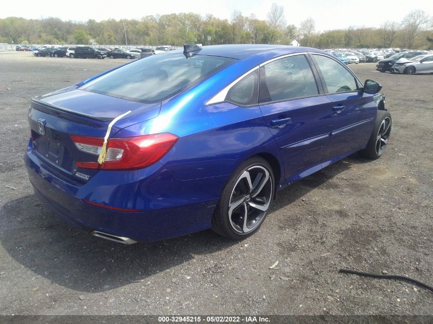 2021 HONDA ACCORD SEDAN SPORT SE VIN: 1HGCV1F42MA090493