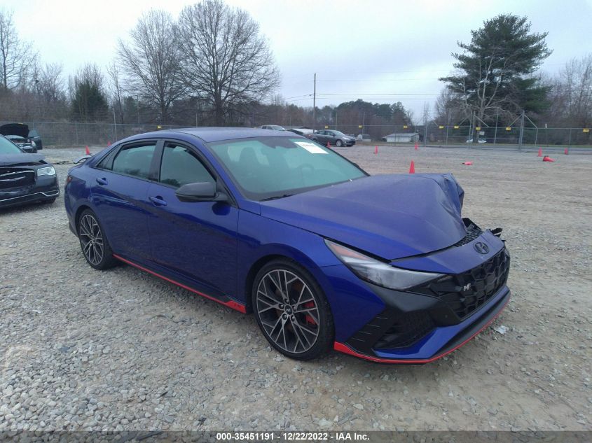 2022 HYUNDAI ELANTRA N VIN: KMHLW4AK9NU001985