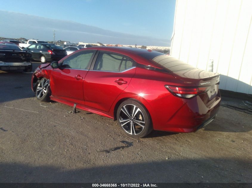 2021 NISSAN SENTRA SR VIN: 3N1AB8DV3MY244128
