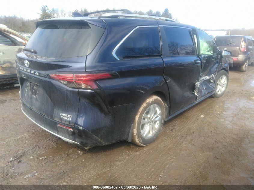 2022 TOYOTA SIENNA LIMITED VIN: 5TDZSKFC2NS072904