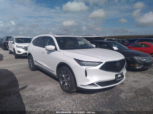 2022 ACURA MDX W/TECHNOLOGY PACKAGE VIN: 5J8YE1H45NL001010