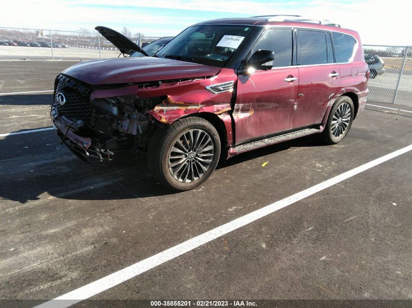 2022 INFINITI QX80 PREMIUM SELECT VIN: JN8AZ2AC6N9485752