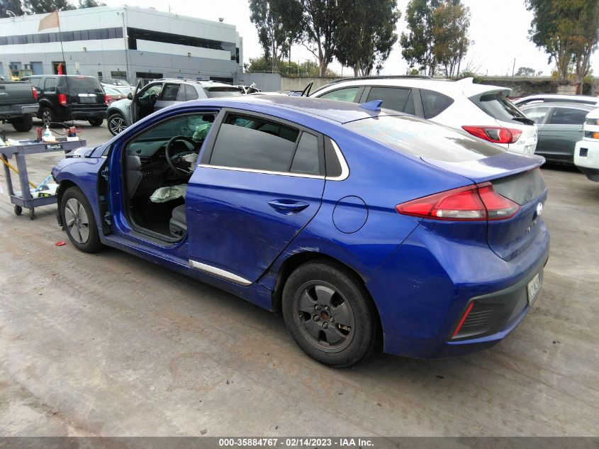 2022 HYUNDAI IONIQ HYBRID SE VIN: KMHC75LC0NU275746