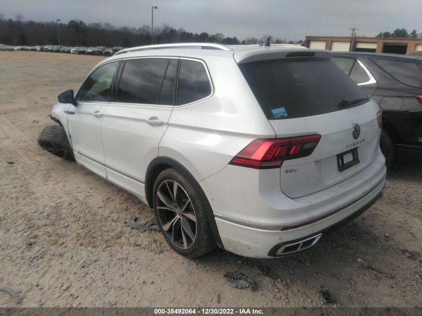 2022 VOLKSWAGEN TIGUAN SEL R-LINE VIN: 3VV4B7AX4NM053712