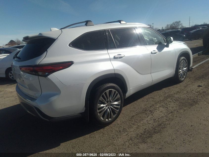 2022 TOYOTA HIGHLANDER PLATINUM VIN: 5TDFZRBH3NS216629
