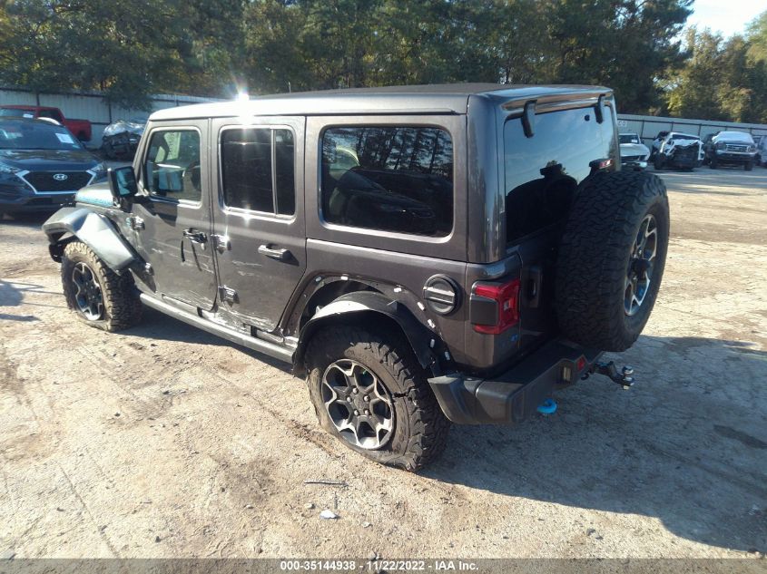 2021 JEEP WRANGLER 4XE UNLIMITED RUBICON VIN: 1C4JJXR61MW770275