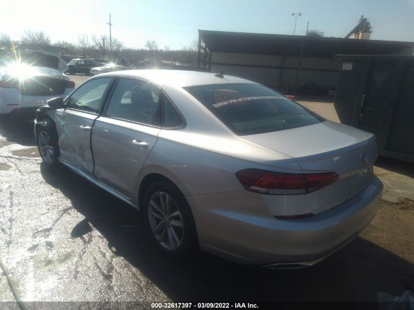 2021 VOLKSWAGEN PASSAT 2.0T S VIN: 1VWAA7A38MC013079