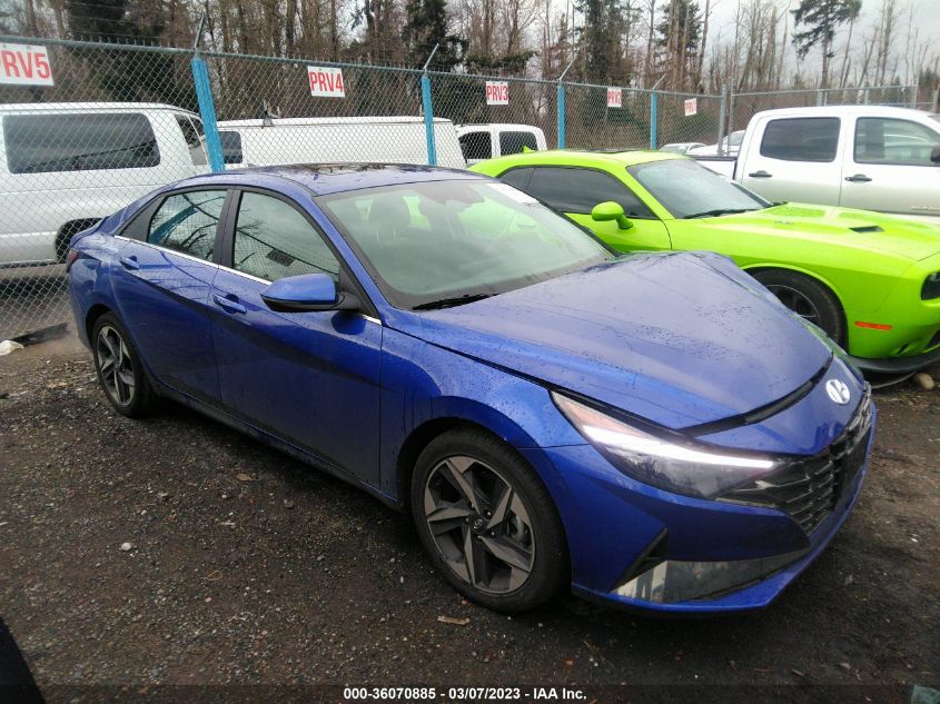 2022 HYUNDAI ELANTRA HYBRID LIMITED VIN: KMHLN4AJ5NU024450