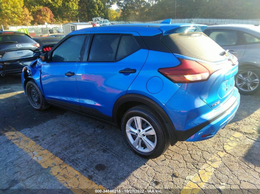2022 NISSAN KICKS S VIN: 3N1CP5BVXNL504180