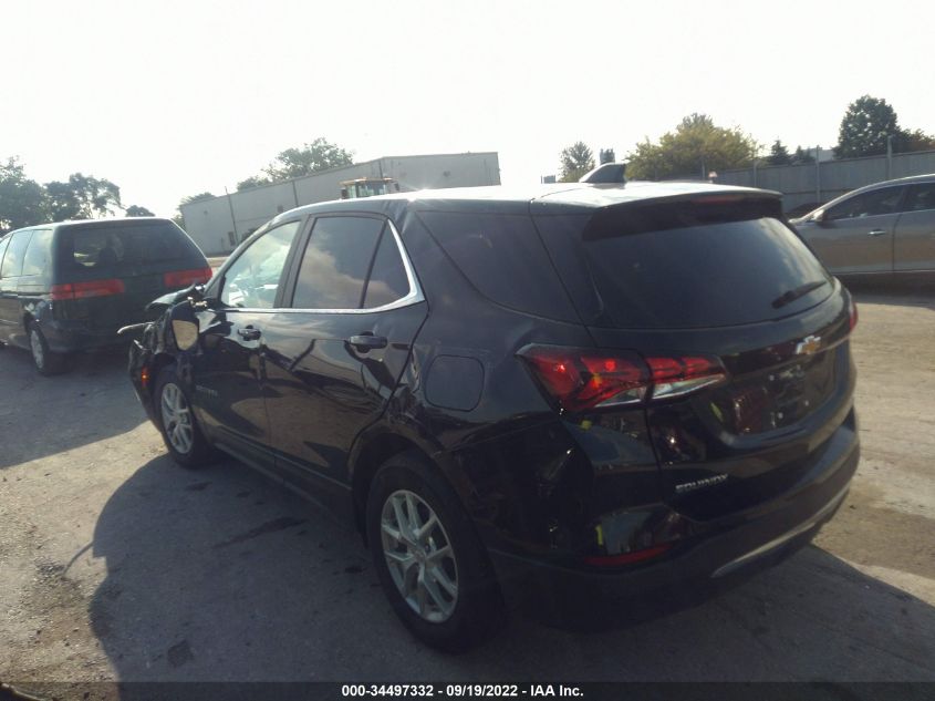2022 CHEVROLET EQUINOX LT VIN: 3GNAXJEV2NL175314