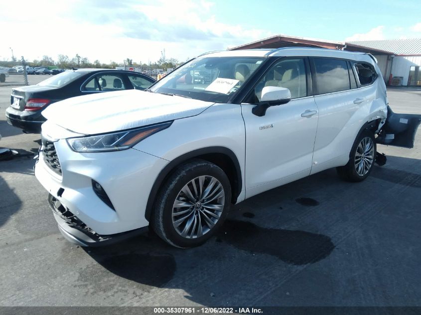 2021 TOYOTA HIGHLANDER HYBRID PLATINUM VIN: 5TDFARAH8MS009936
