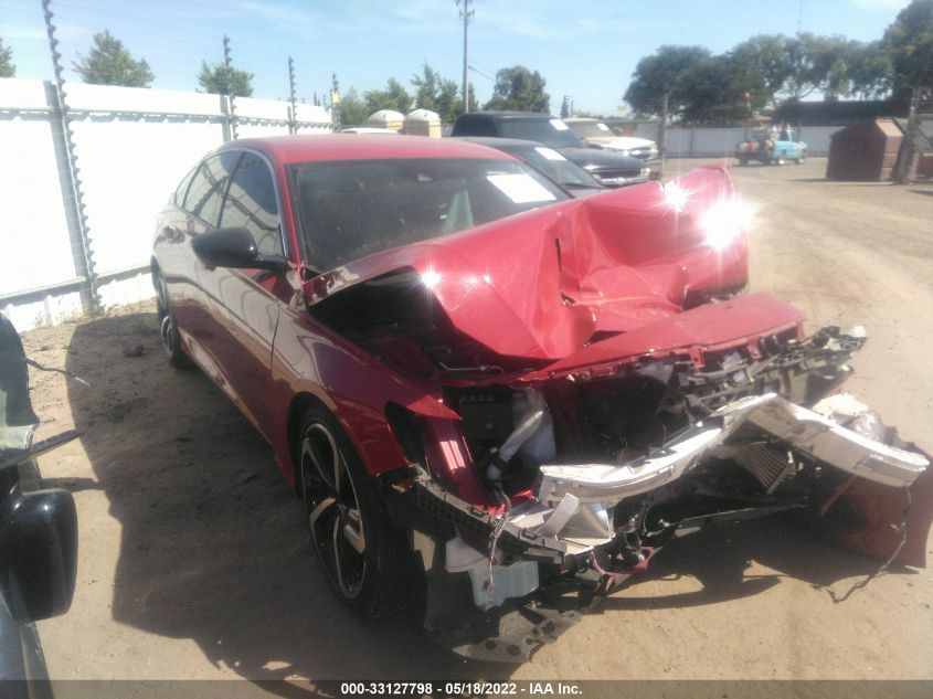 2021 HONDA ACCORD SEDAN SPORT VIN: 1HGCV1F34MA074609