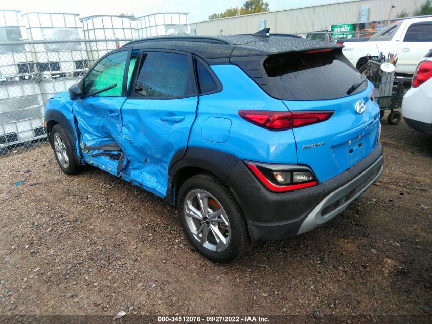 2022 HYUNDAI KONA SEL VIN: KM8K6CAB8NU846462