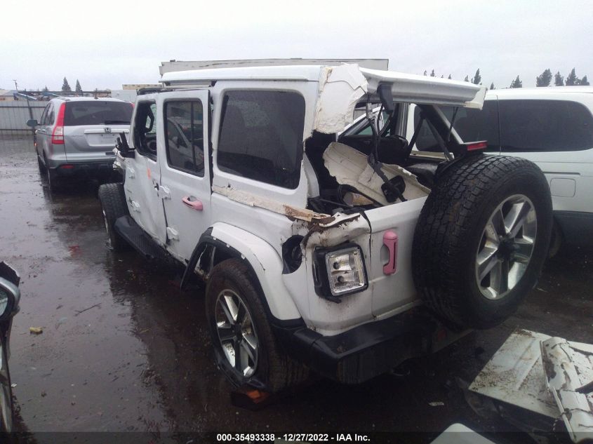2022 JEEP WRANGLER UNLIMITED SAHARA VIN: 1C4HJXEN9NW118453