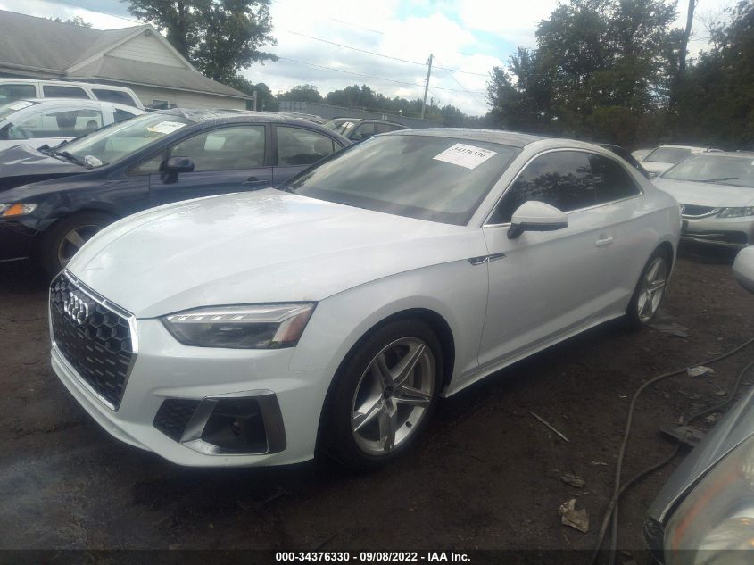 2021 AUDI A5 COUPE S LINE PREMIUM PLUS VIN: WAUTAAF55MA063241