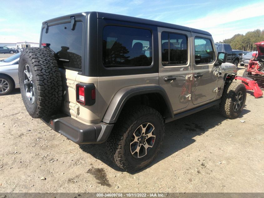 2022 JEEP WRANGLER UNLIMITED RUBICON VIN: 1C4HJXFN4NW243147