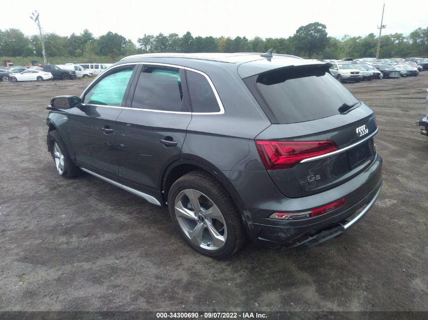 2022 AUDI Q5 S LINE PREMIUM PLUS VIN: WA1EAAFY6N2139660