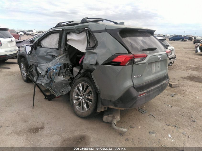 2021 TOYOTA RAV4 XLE PREMIUM VIN: 2T3C1RFV3MW119017