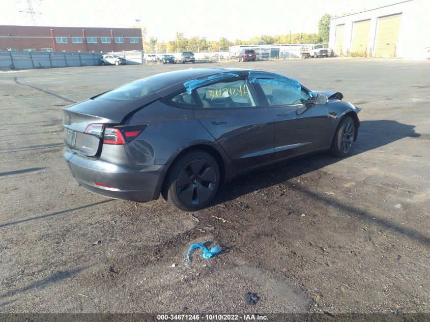 2022 TESLA MODEL 3 LONG RANGE VIN: 5YJ3E1EB9NF183714
