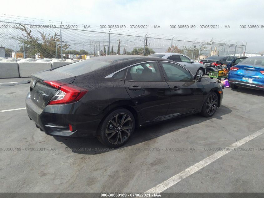 2021 HONDA CIVIC SEDAN SPORT VIN: 2HGFC2F8XMH515939