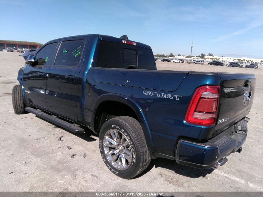 2021 RAM 1500 LARAMIE VIN: 1C6RREJT4MN661159