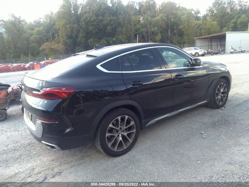 2021 BMW X6 XDRIVE40I VIN: 5UXCY6C0XM9E23210