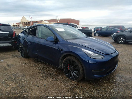 2022 TESLA MODEL Y PERFORMANCE VIN: 7SAYGDEF0NF373070