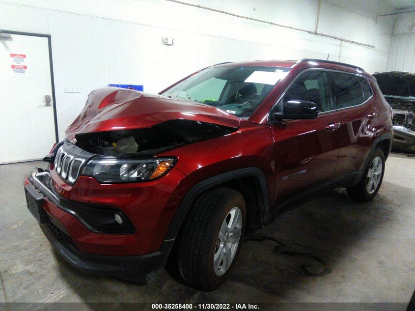 2022 JEEP COMPASS LATITUDE VIN: 3C4NJDBB9NT153981
