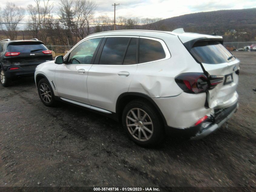 2022 BMW X3 XDRIVE30I VIN: 5UX53DP05N9J65067