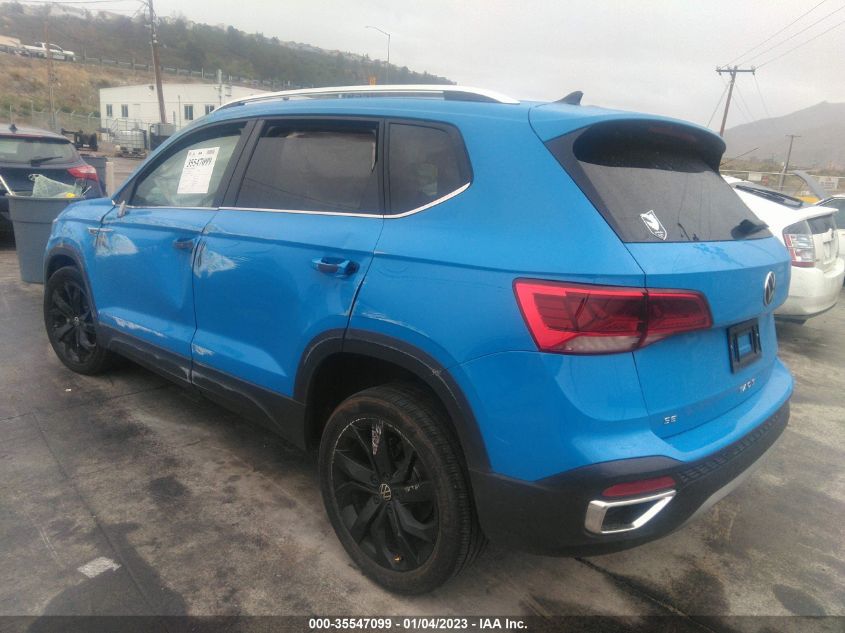 2022 VOLKSWAGEN TAOS SE VIN: 3VVLX7B21NM024359