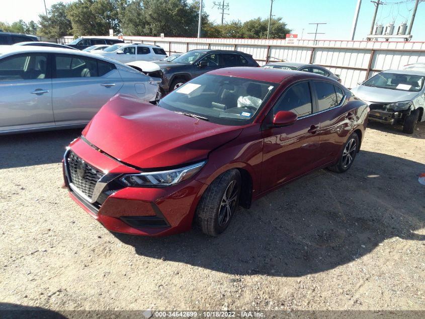 2022 NISSAN SENTRA SV VIN: 3N1AB8CV1NY249816