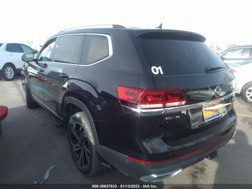 2021 VOLKSWAGEN ATLAS 3.6L V6 SEL PREMIUM VIN: 1V2TR2CA6MC533816