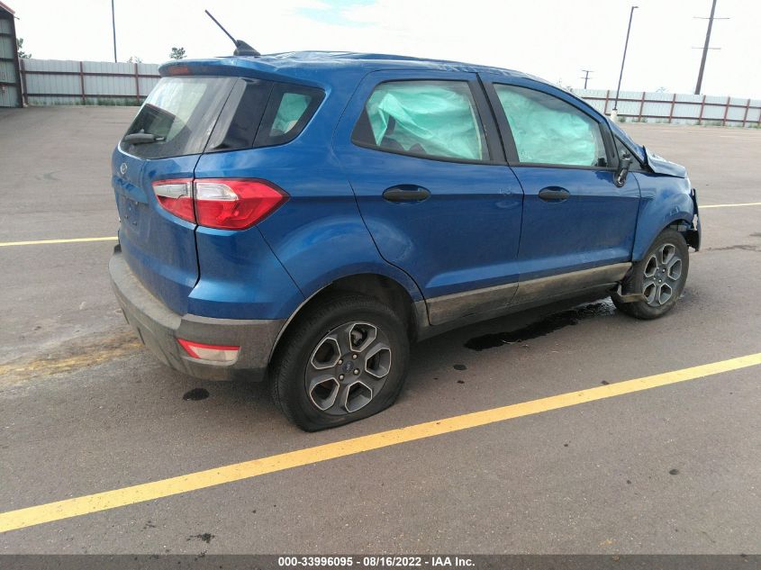 2021 FORD ECOSPORT S VIN: MAJ3S2FE9MC455073
