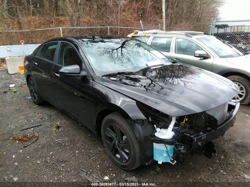 2023 HYUNDAI ELANTRA HYBRID BLUE VIN: KMHLM4AJ1PU057998