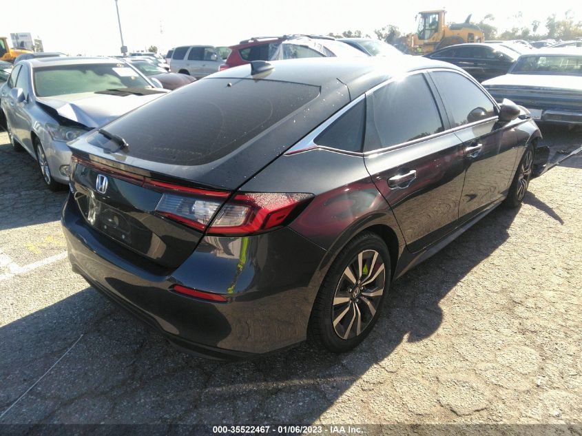 2022 HONDA CIVIC HATCHBACK EX-L VIN: 19XFL1H71NE009989