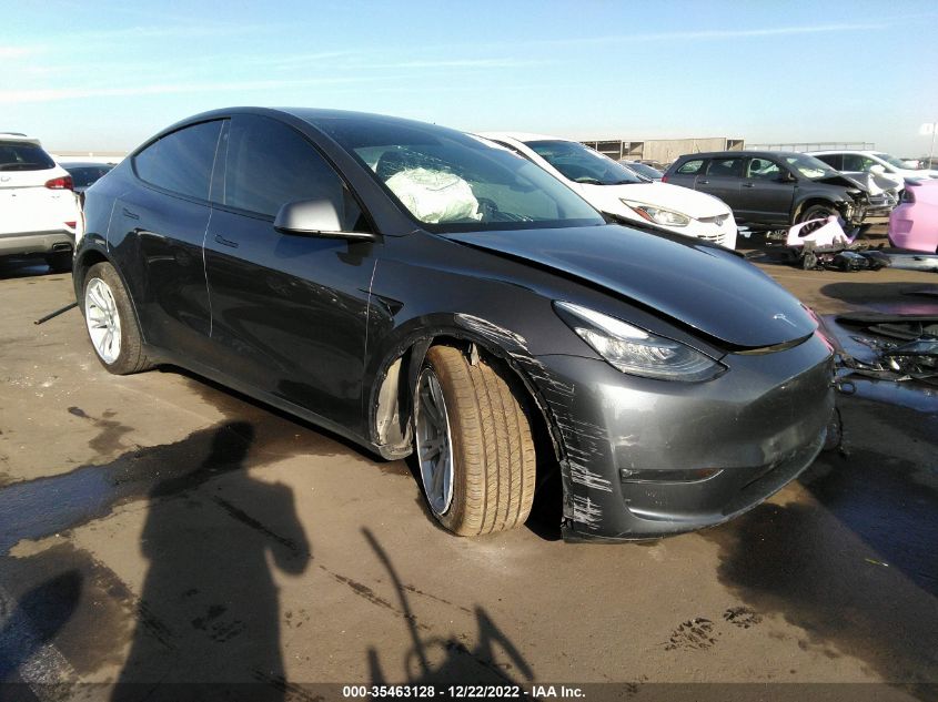 2022 TESLA MODEL Y LONG RANGE VIN: 7SAYGAEE8NF348584