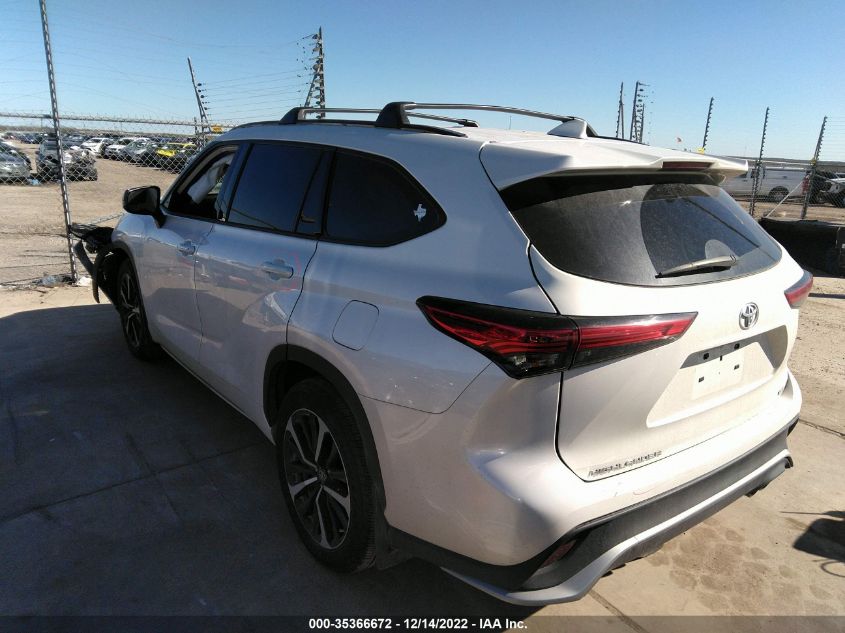 2021 TOYOTA HIGHLANDER XSE VIN: 5TDLZRAH7MS062526