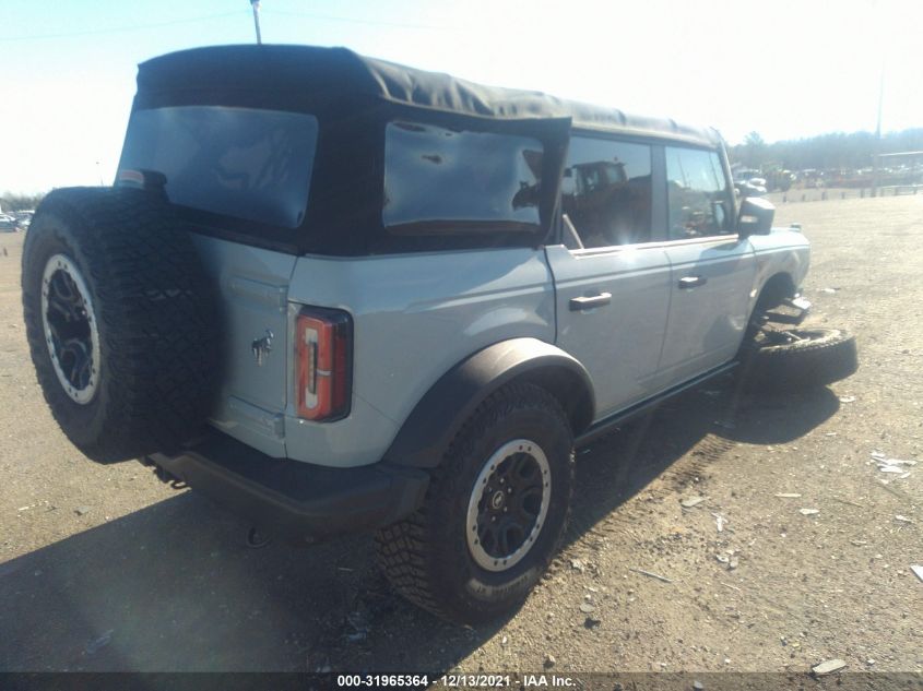 2021 FORD BRONCO BASE/BIG BEND VIN: 1FMEE5DP8MLA92860