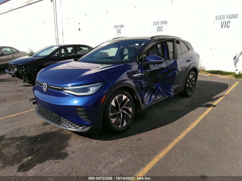 2021 VOLKSWAGEN ID.4 PRO S VIN: WVGTMPE26MP030763