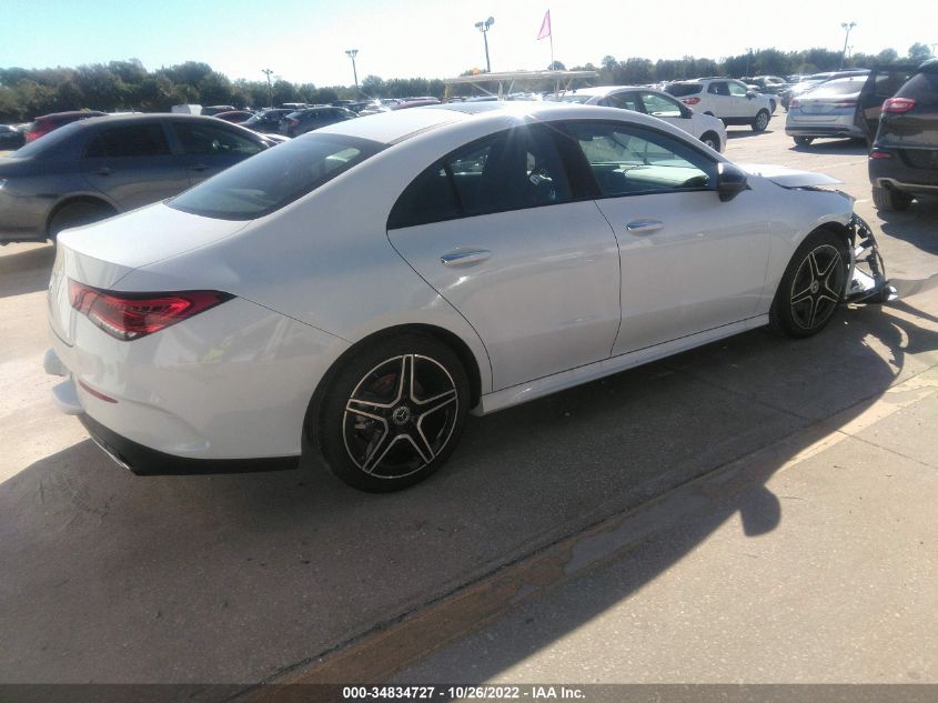 2022 MERCEDES-BENZ CLA CLA 250 VIN: W1K5J4GB3NN299517