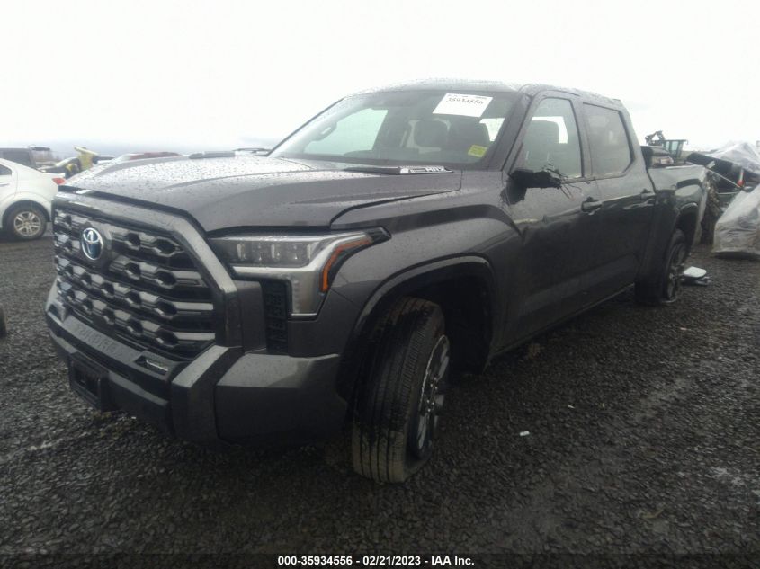 2022 TOYOTA TUNDRA 4WD PLATINUM HYBRID VIN: 5TFNC5EC1NX001234