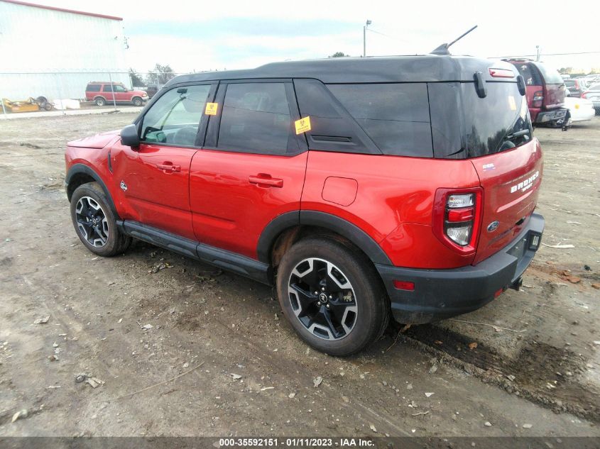 2022 FORD BRONCO SPORT OUTER BANKS VIN: 3FMCR9C67NRD02539